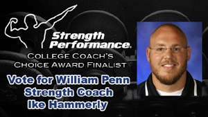 Ike Hammerly is the lone non-Division I strength coach finalist