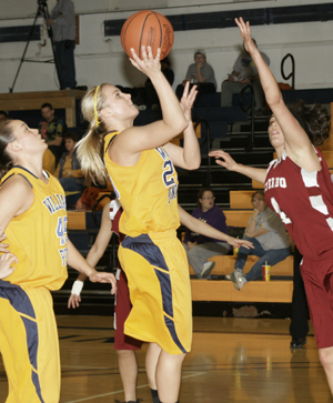Christa Subbert had a double-double night with 20 points and 11 rebounds