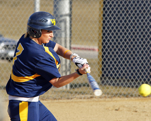 Bri Zerley had two hits in the second game
