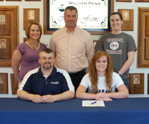 A three-sport athlete, Shawni Wills earned two all-conference honors at Oskaloosa HS