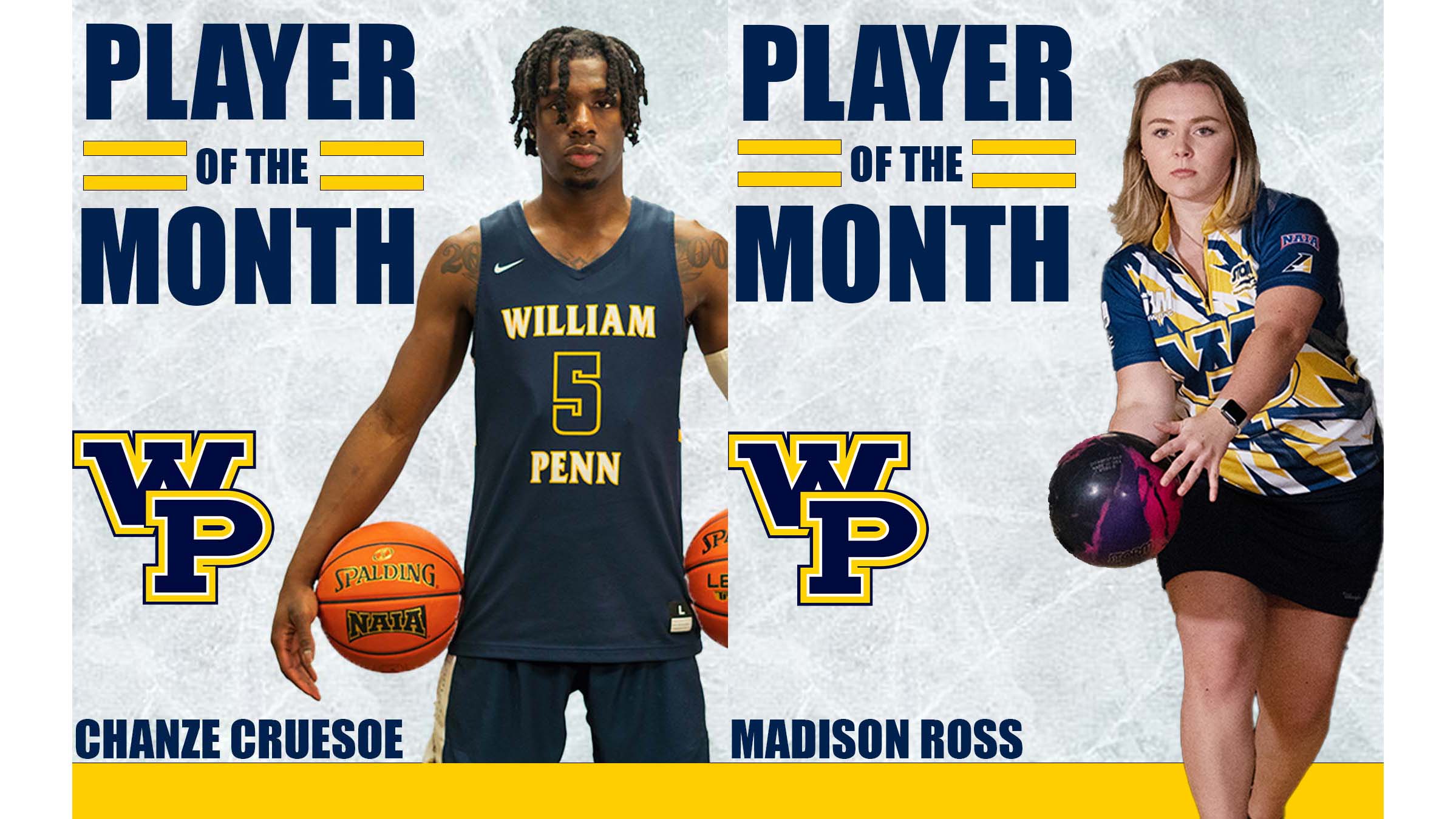 Cruesoe, Ross Win January Player of the Month Accolades