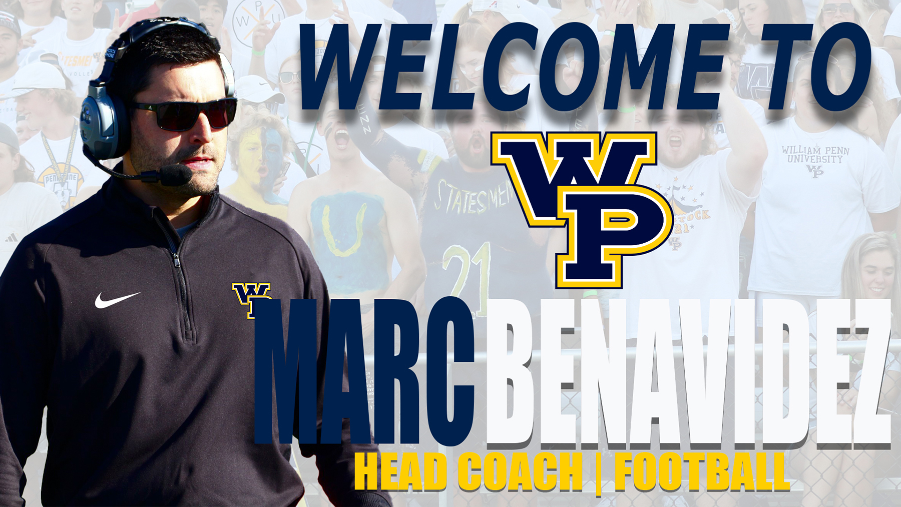 Benavidez Hired as New William Penn Football Coach