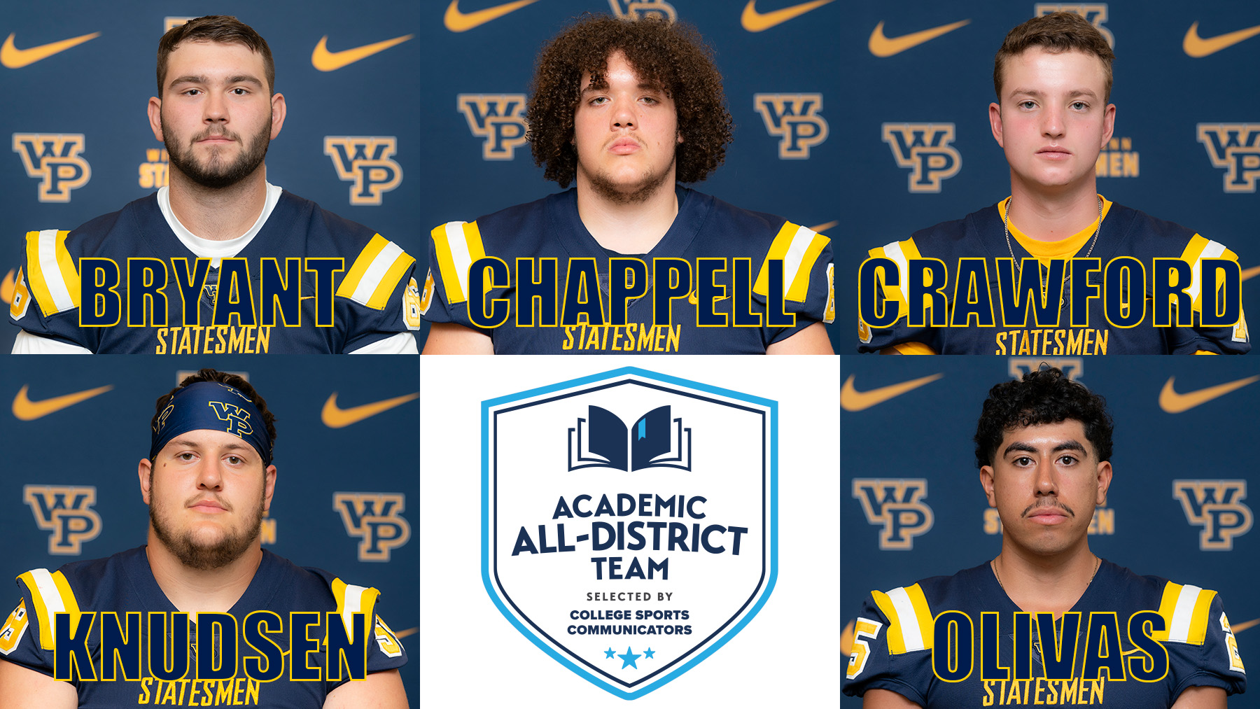 Five Named CSC Academic All-District