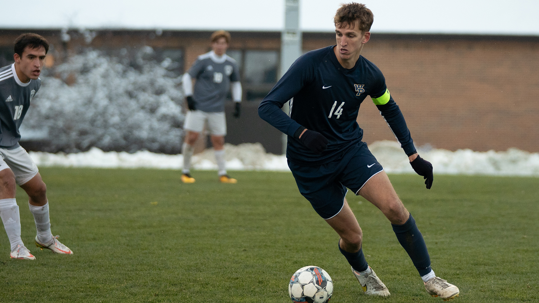Luke Andrews was one of several seniors who played his last game in the Opening Round matchup