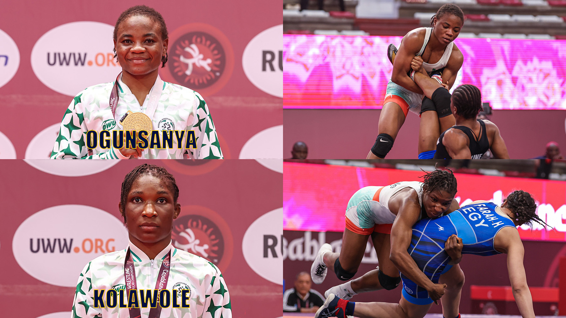 Ogunsanya, Kolawole Roll to African Championship Titles