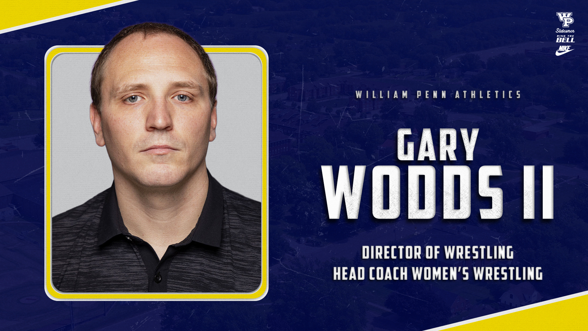Woods II Hired as Head Women&rsquo;s Wrestling Coach, Director of Wrestling